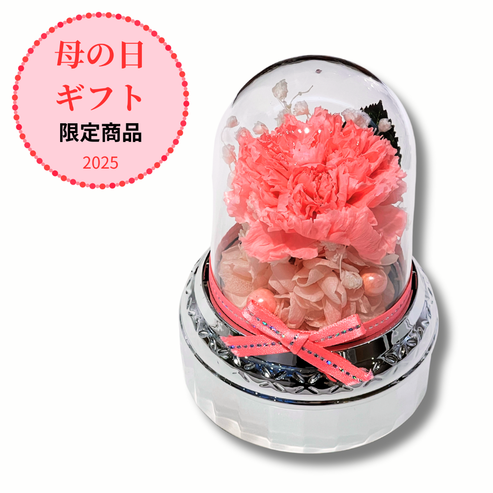 【母の日2025】18弁プリザーブドフラワードーム