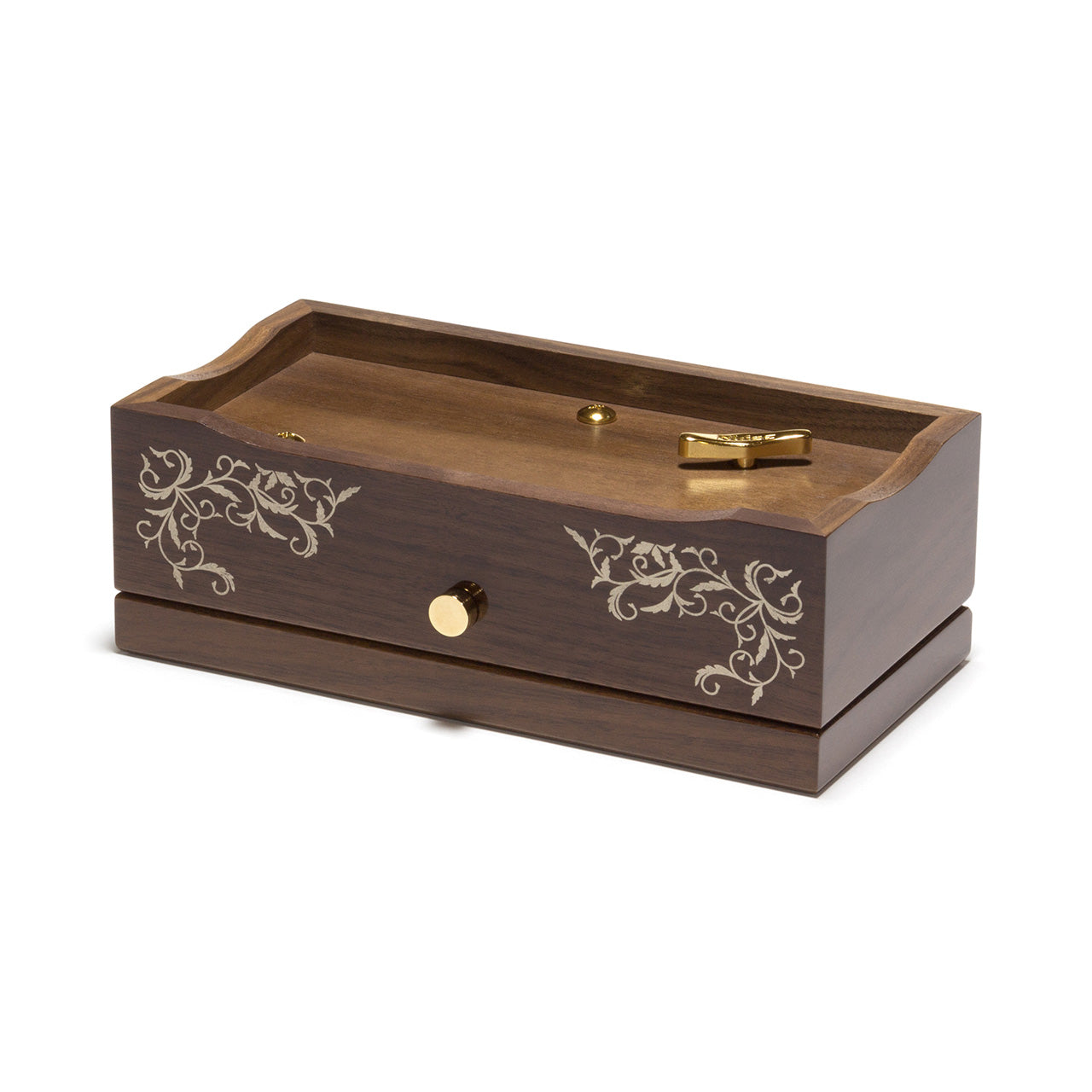 【曲が選べる・誕生日に人気】50弁 鏡面仕上げ ウォールナット|高級仕上げオルゴール プレゼント お祝いギフト