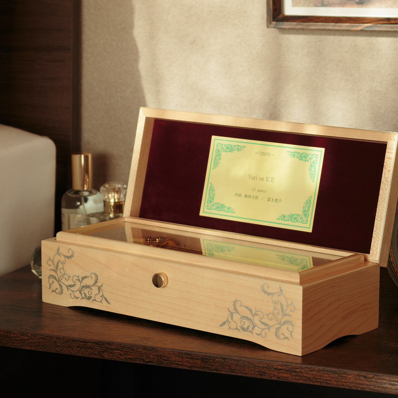 【曲が選べる・誕生日に人気】72弁 鏡面仕上げ メープル|高級仕上げオルゴール プレゼント お祝いギフト