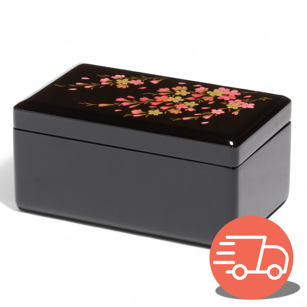 短納期》30弁 会津塗さくら 黒(MM308S) – オルゴールギャラリー 短納期》30弁 会津塗さくら 黒(MM308S) – オルゴールギャラリー