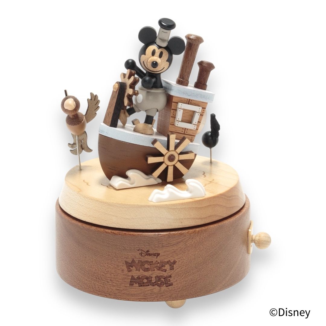【CD189S】Mickey/蒸気船ウィリーオルゴール ディズニー
