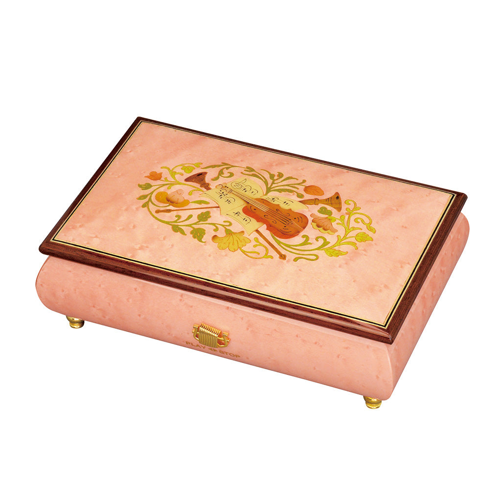 【EX192I】30弁象嵌 ピンク ヴァイオリン