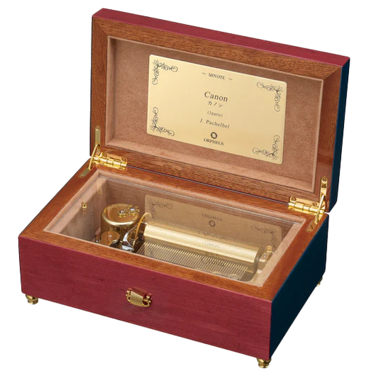 【曲が選べる・誕生日に人気】【EX268】50弁象嵌 カラフルレイ|高級仕上げオルゴール プレゼント お祝いギフト