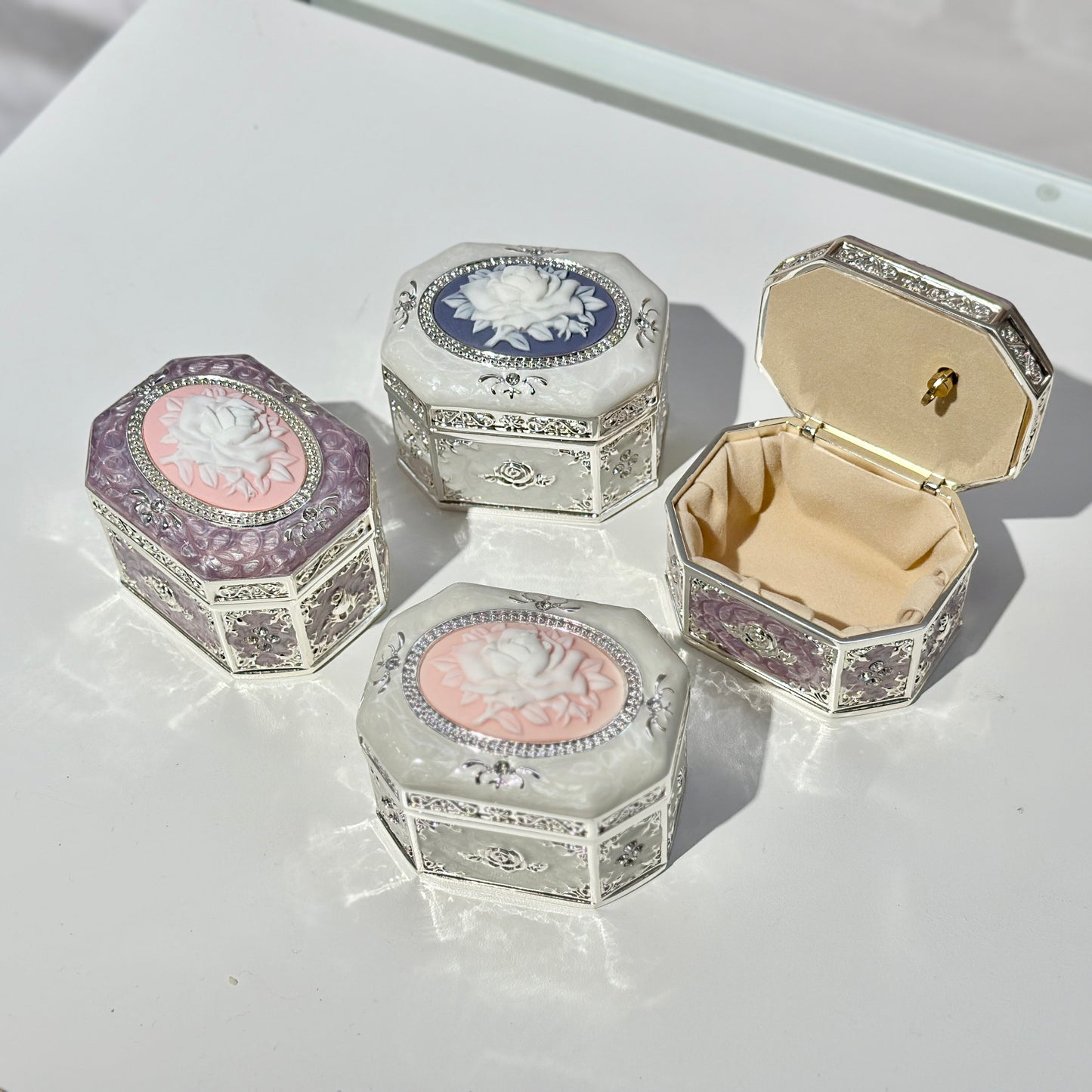 Octagonal Jewelry Box Music Box