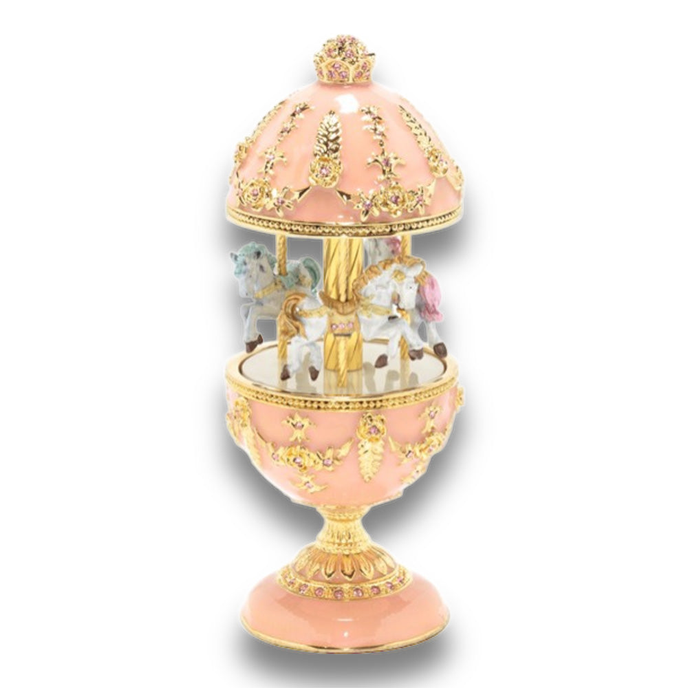 【YA762B】ピューター メリーゴーランド