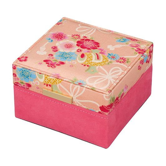 【AB401】 布製ジュエリーボックスオルゴール(和柄)