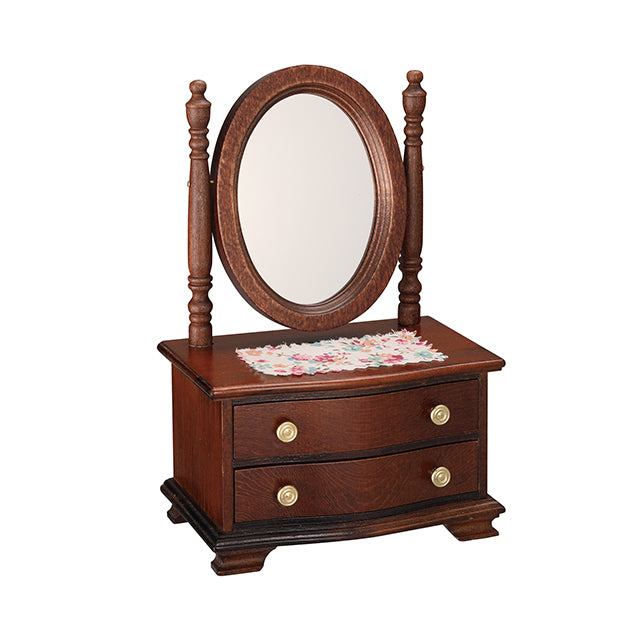 【YA224S】木製ミニアンティークオルゴール アンティークドレッサー:即納品