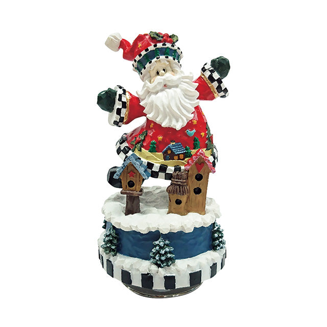 【YA756S】 クリスマス回転オルゴール サンタクロース