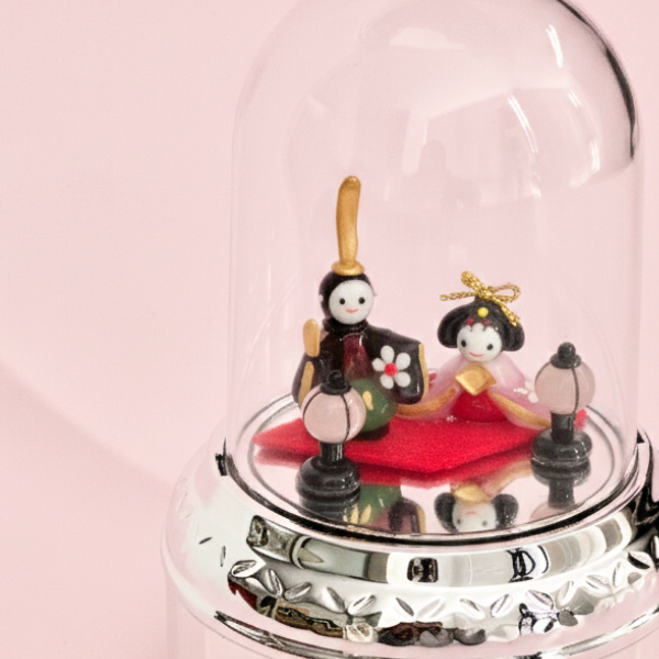 【ひなまつりギフト】ひな人形ミニドームオルゴール