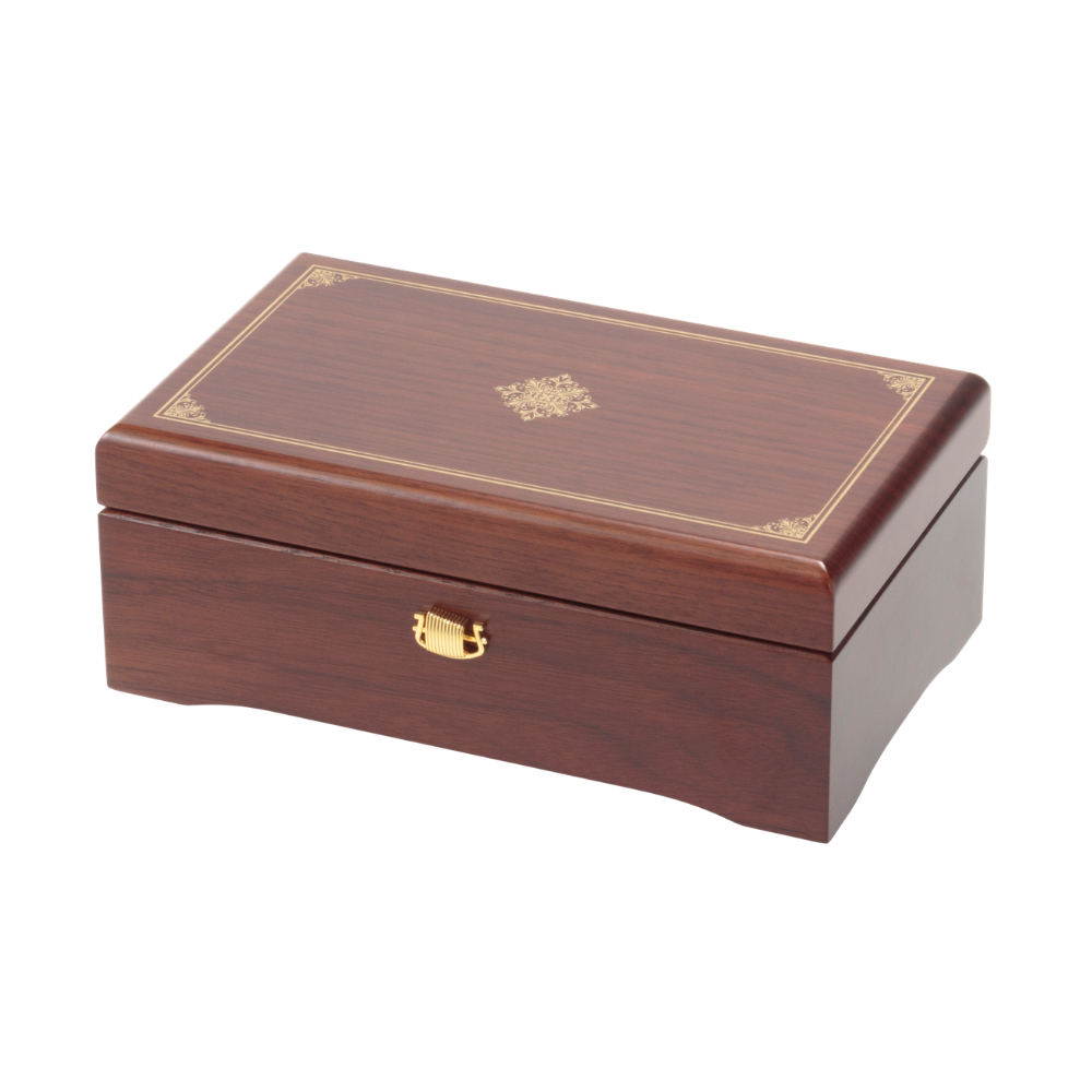 [Selectable Songs - Popular for Birthdays] [EX385] 72-Note ORPHEUS Walnut Music Box | High-Quality Finish Music Box, Perfect for Presents and Celebrations