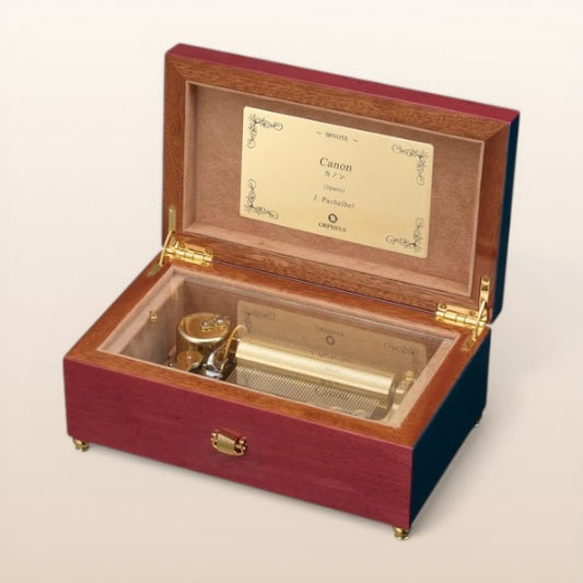 【曲が選べる・誕生日に人気】【EX268】50弁象嵌 カラフルレイ｜高級仕上げオルゴール プレゼント お祝いギフト