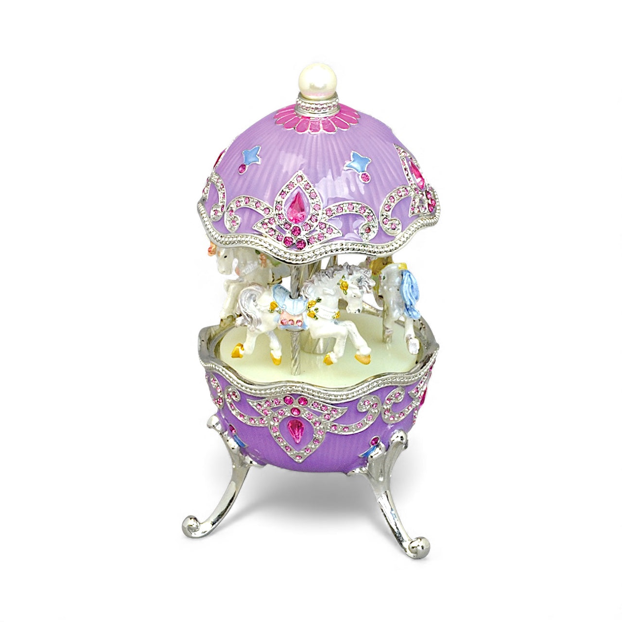 【YA715C】ピューター メリーゴーランド　パープル