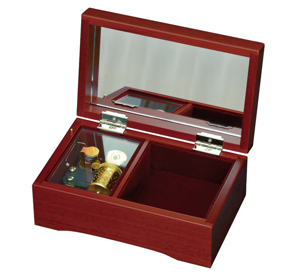 【AA310A】 23弁木製BOXオルゴール　サクラ・茶