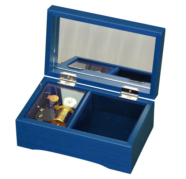 AA310B】 23弁木製BOXオルゴール サクラ・紺 – オルゴールギャラリー